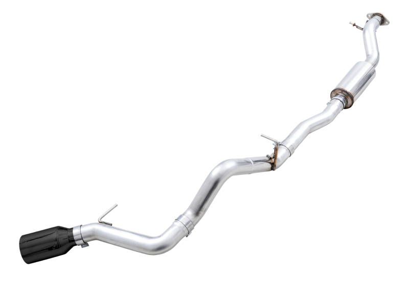 AWE Tuning 2021+ Ford Bronco 0FG Single Rear Exit Exhaust: Unleash Your Bronco's Beast with Diamond Black Tip & Bash Guard