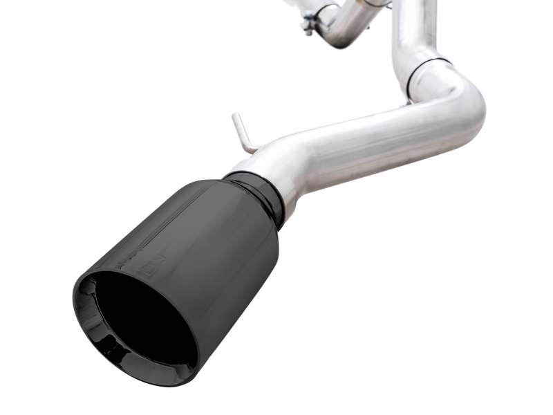 AWE Tuning 2021+ Ford Bronco 0FG Single Rear Exit Exhaust: Unleash Your Bronco's Beast with Diamond Black Tip & Bash Guard
