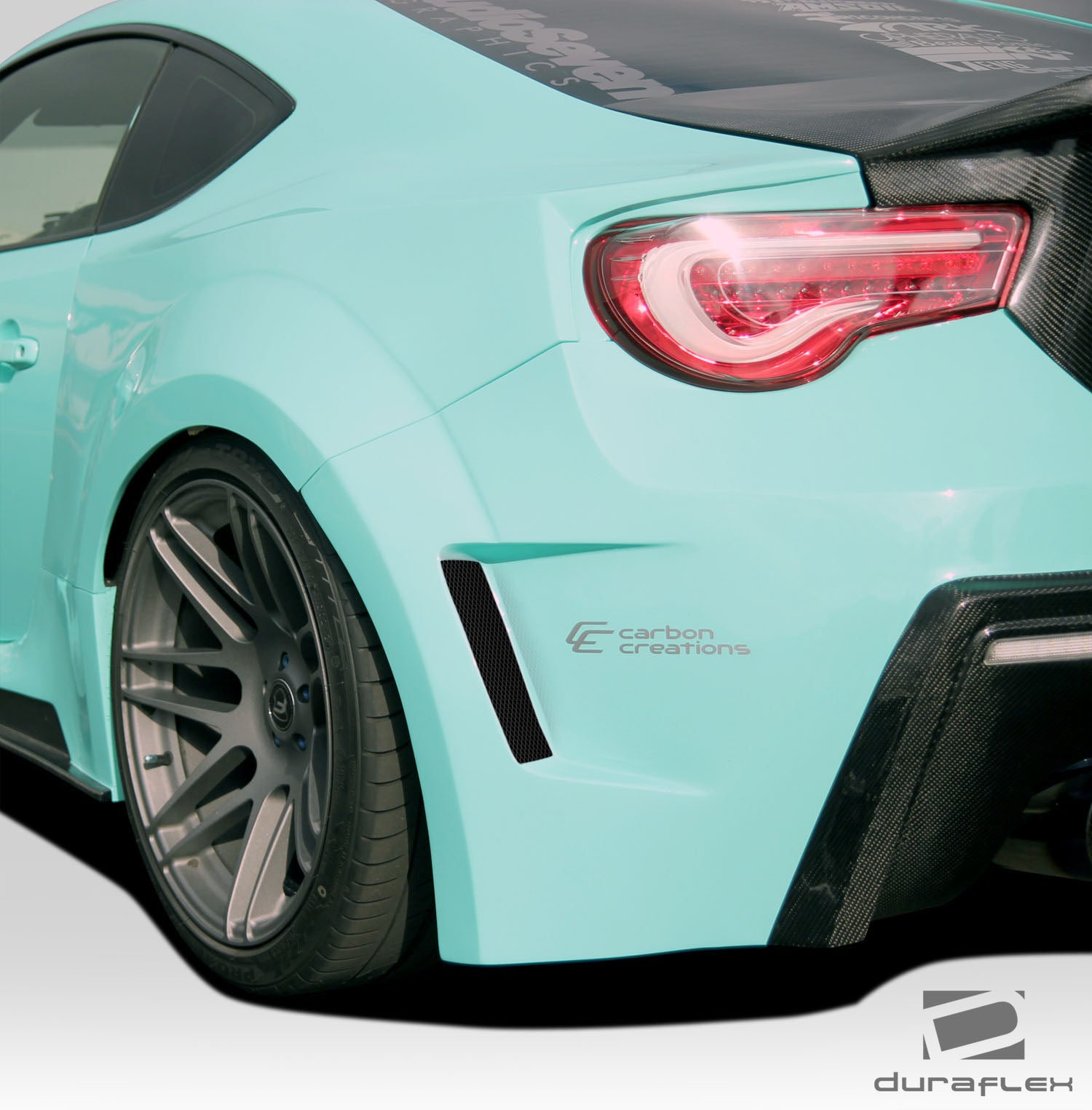 Get the Stunning Duraflex 86-R Wide Body Rear Fenders for 2013 - 2020 Scion FR - S, Toyota 86 & Subaru BRZ!