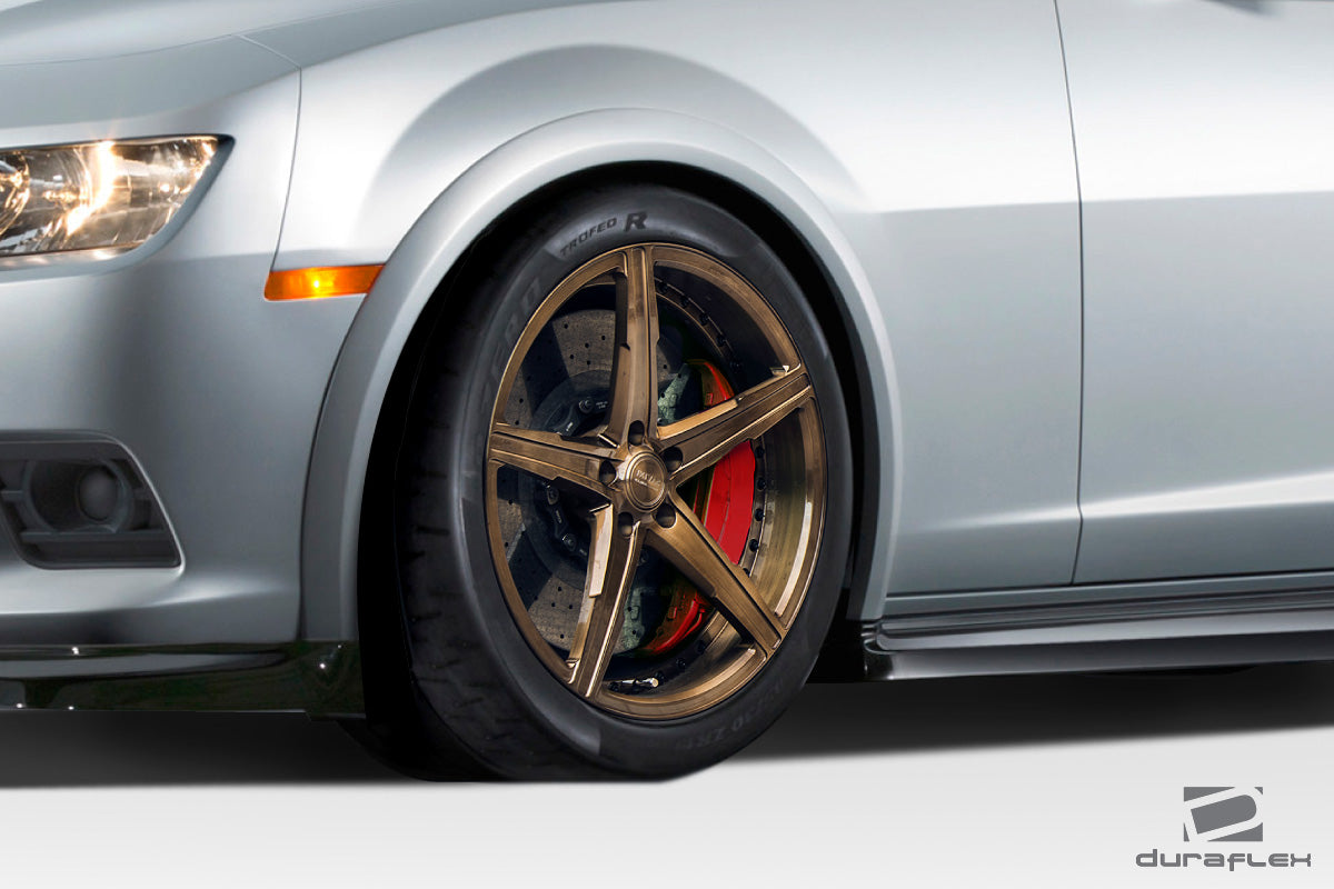 Upgrade Your 2010 - 2015 Chevrolet Camaro with Duraflex Z28 Look Front Fender Flares - 2 Piece Set!