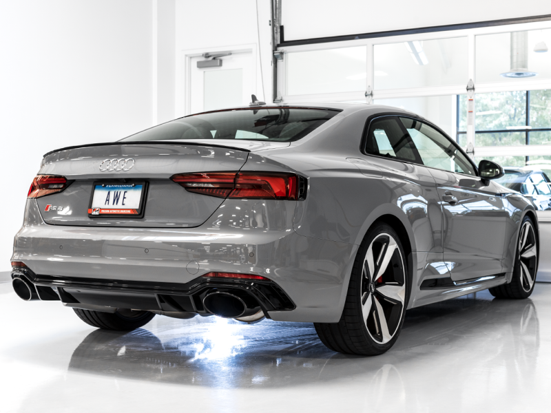AWE Tuning's Stunning Audi B9 RS 5 Sportback Touring Edition Exhaust - Non Resonated with Diamond Black RS Style Tips