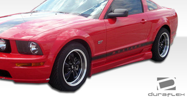Rev Up Your 2005 - 2009 Ford Mustang V6 with Duraflex Racer 4 - Piece Body Kit!
