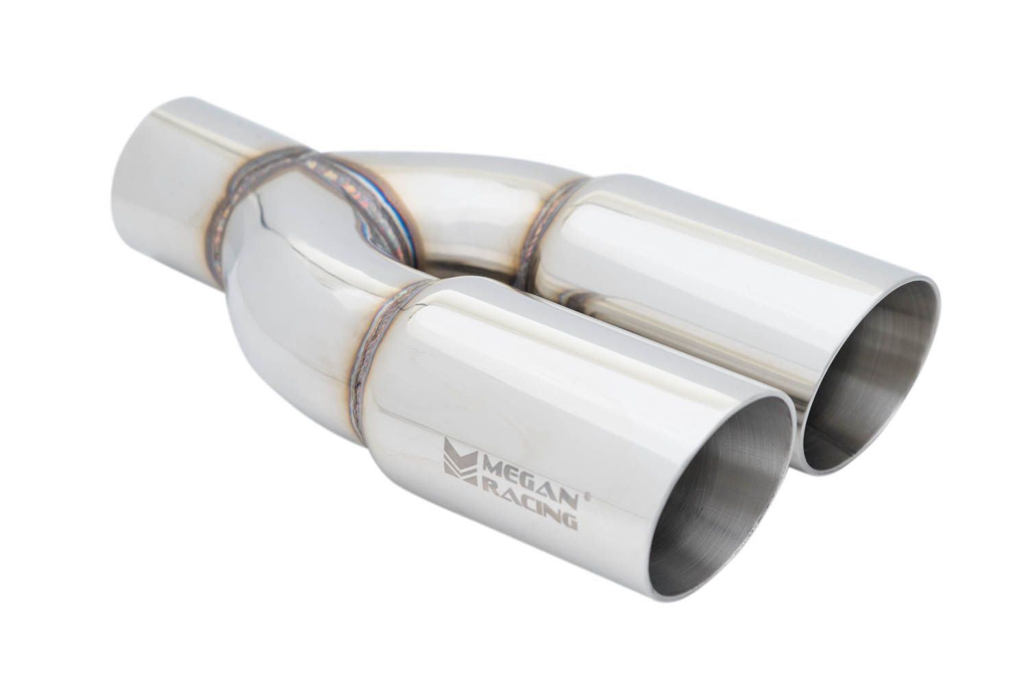 Megan Racing Universal Twin Stainless Roll 3 Tips - Passenger Side: A Must-Have!