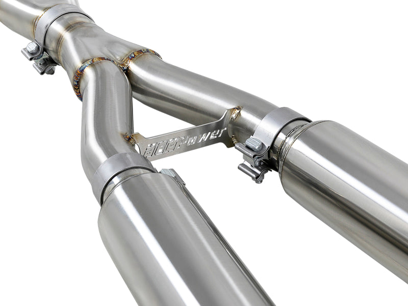 Rev Up Your Infiniti Q50: aFe Takeda 2.5in 304 SS Cat-Back Exhaust System with Black Tips for 2016 - 2024 V6 - 3.0L (tt)
