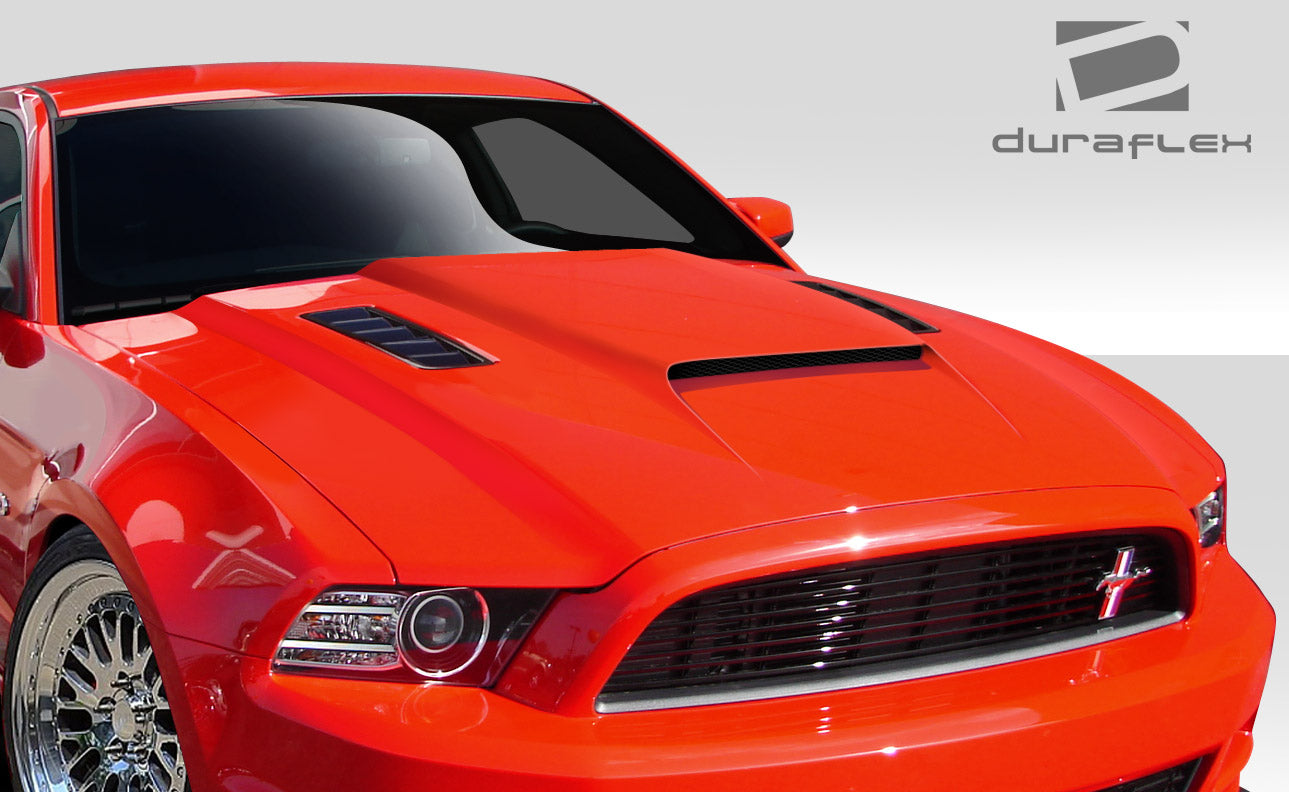 Unleash the Beast: 2013 - 2014 Ford Mustang & 2010 - 2014 Mustang GT500 Duraflex CVX One - Piece Hood