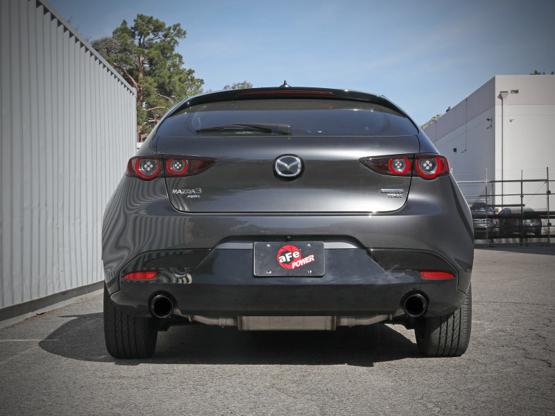 aFe Takeda 304 Stainless Steel Axle-Back Exhaust with Black Tips for 2019 - 2024 Mazda 3 L4 2.5L