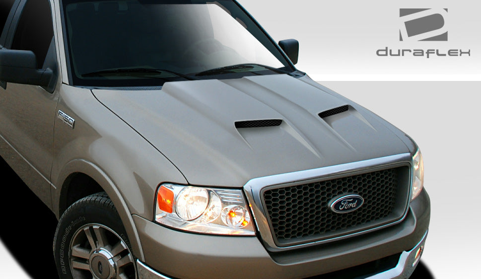 Upgrade Your 2004 - 2008 Ford F - 150 or 2006 - 2008 Lincoln Mark LT with Duraflex CVX One - Piece Hood!