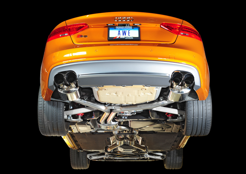 AWE Tuning Audi B8.5 S5 3.0T Touring Edition Exhaust System - Stunning Diamond Black Tips (90mm)