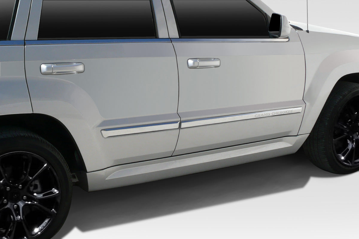 Transform Your 2005 - 2010 Jeep Grand Cherokee with Duraflex SRT Look 2 - Piece Side Skirt Rocker Panels