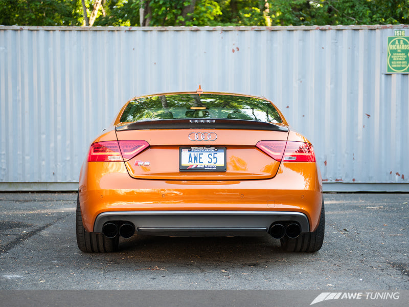 AWE Tuning Audi B8.5 S5 3.0T Track Edition Exhaust - Stunning Diamond Black Tips (102mm)