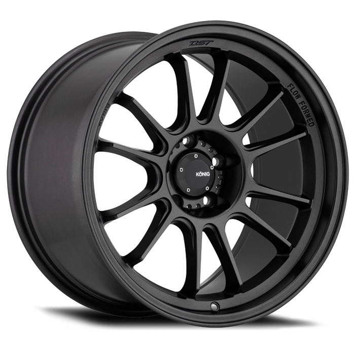 Stunning KONIG HYPERGRAM 18x11 Wheels in Matte Black - Upgrade Your Ride Now!