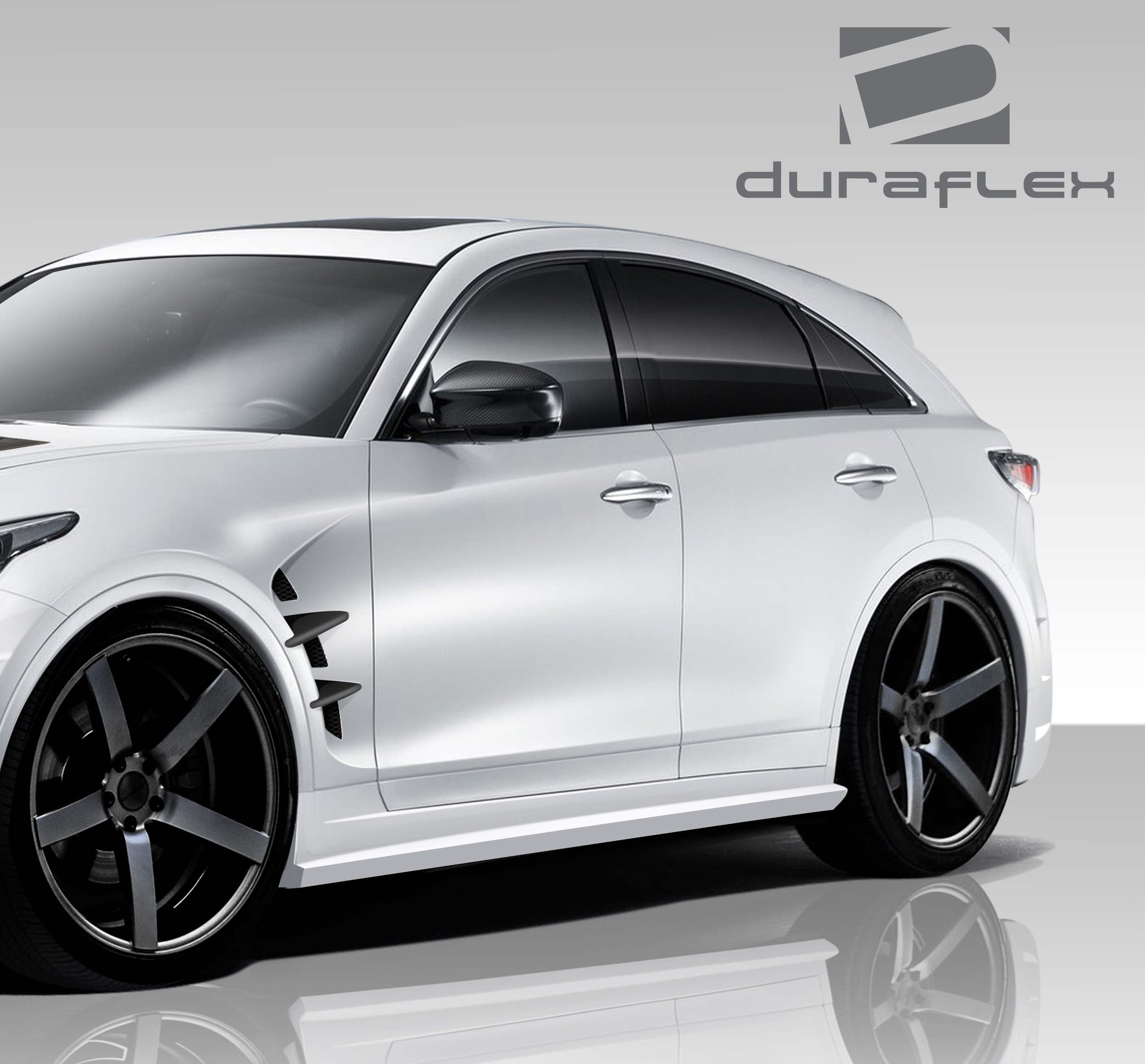 Upgrade Your 2009 - 2017 Infiniti FX35/FX50/QX70 with Duraflex CT - R 2 - Piece Side Skirt Rocker Panels