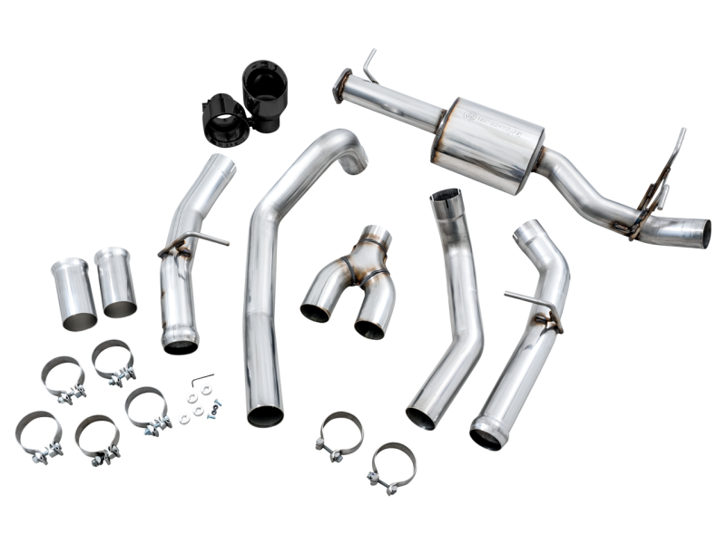 AWE Tuning's Stunning 19 - 21 RAM 1500 5.7L (w/Cutouts) 0FG Dual Rear Exit Cat - Back Exhaust with Diamond Black Tips