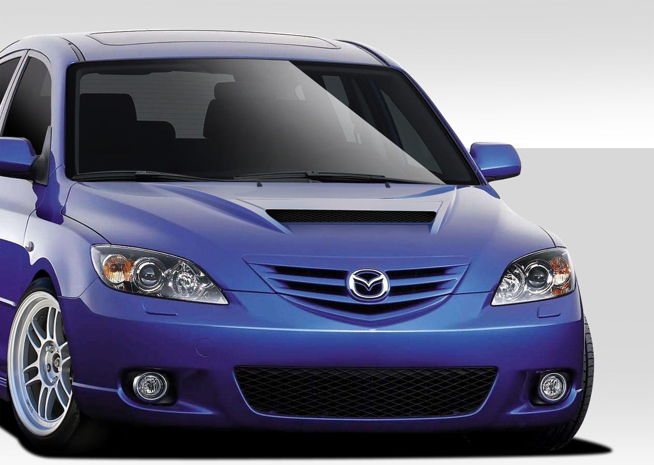 Revamp Your 2004 - 2009 Mazda 3 HB with Duraflex M - Speed One - Piece Hood