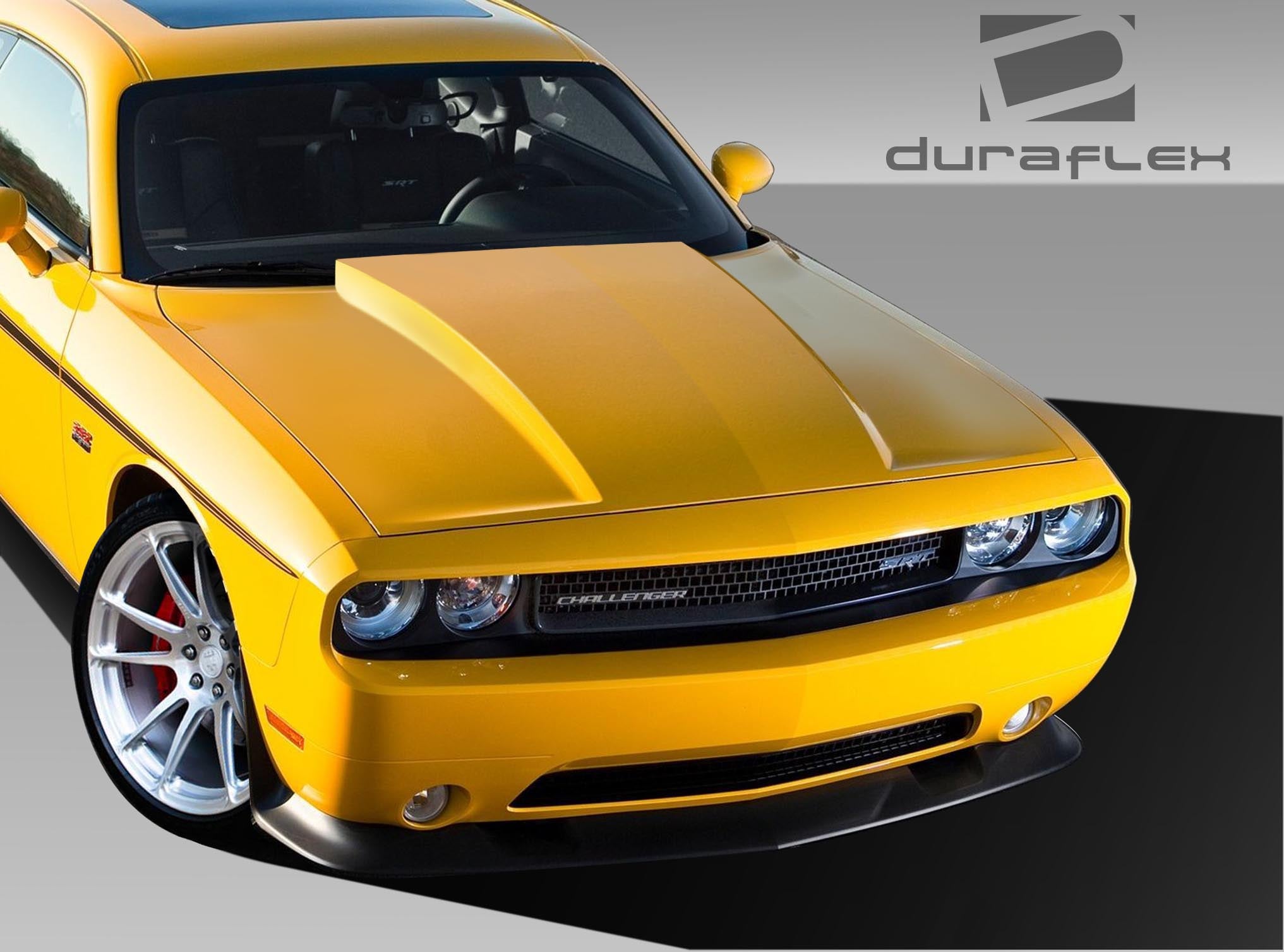 2008 - 2023 Dodge Challenger Duraflex Cowl Hood: One - Piece Performance Upgrade!