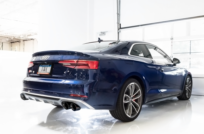AWE Tuning Audi B9 S5 Coupe 3.0T Track Edition Exhaust - Stunning Diamond Black Tips (102mm)