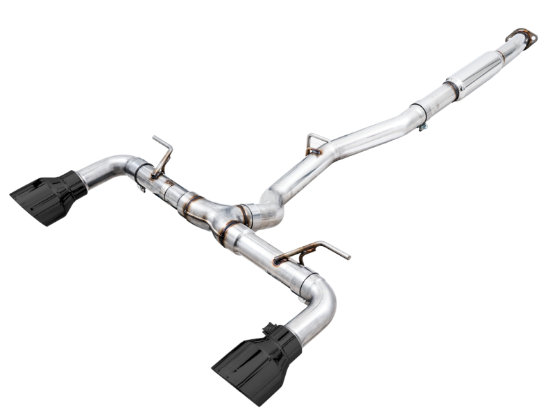 AWE Subaru BRZ / Toyota GR86 / Toyota 86 Track Edition Cat-Back Exhaust - Stunning Diamond Black Tips