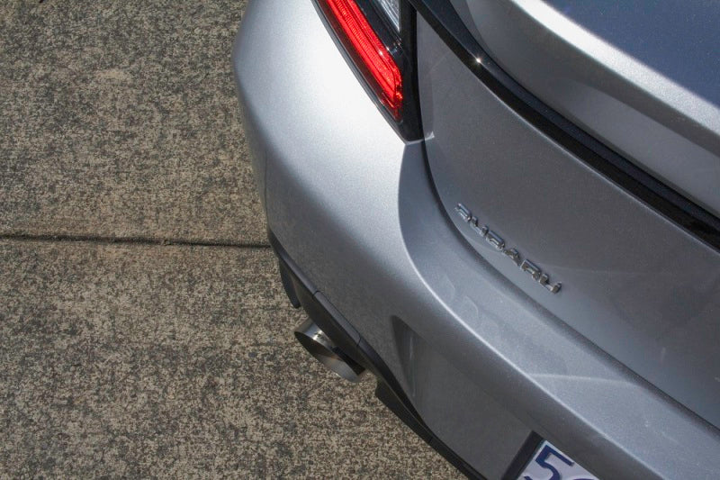 Perrin 2022 BRZ/GR86 Axle Back Exhaust SS - The Ultimate Single Side Exit with Helmholtz Chamber
