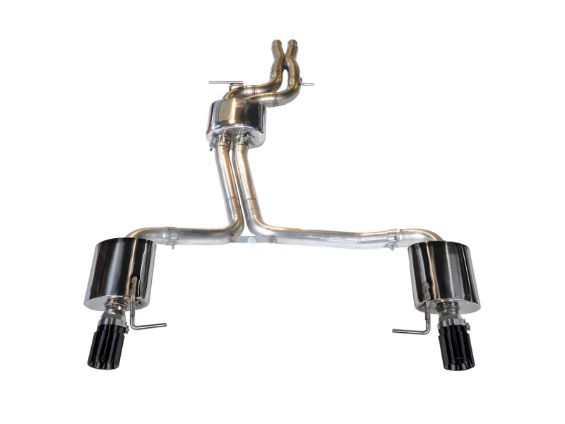 AWE Tuning's Stunning Audi C7 A6 3.0T Touring Edition Exhaust with Dual Outlet Diamond Black Tips