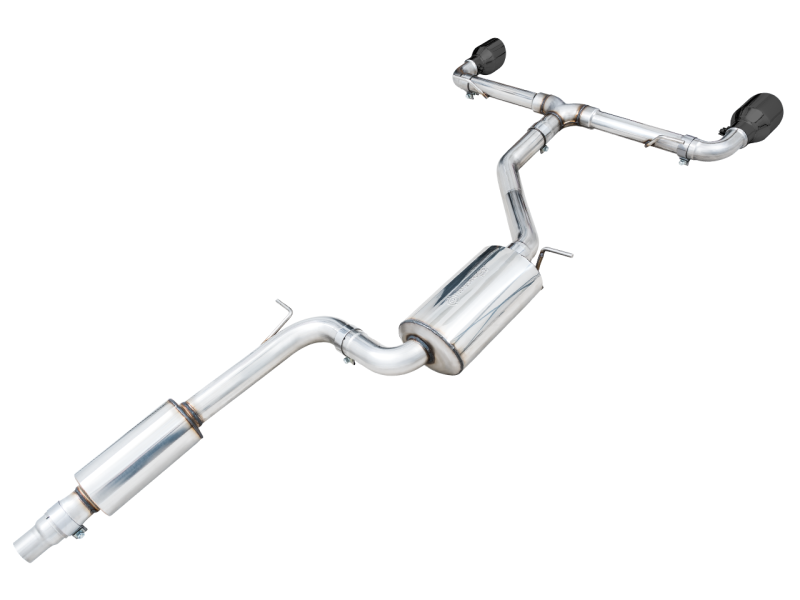 AWE 2022 VW GTI MK8 Touring Edition Exhaust - Stunning Diamond Black Tips