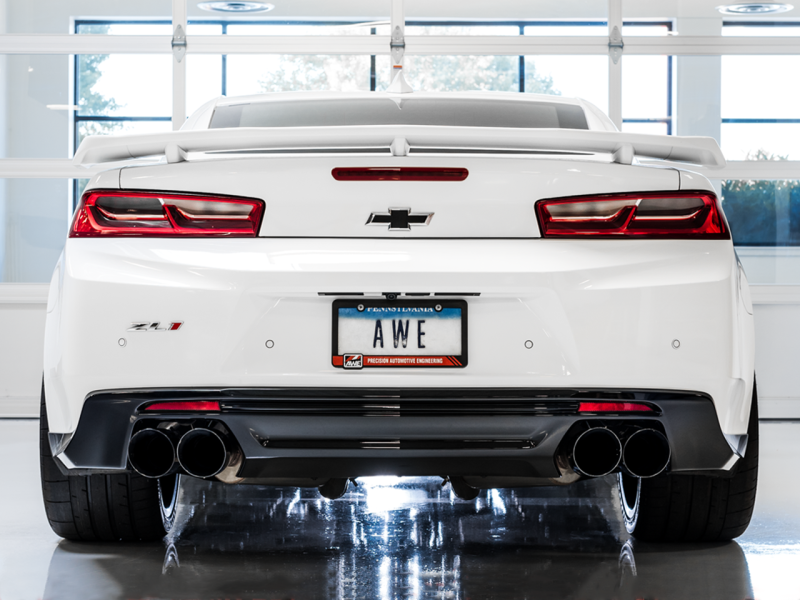 AWE Tuning Touring Edition Axle-back Exhaust for 2016 - 2024 Chevrolet Camaro LT1/SS/ZL1 (Quad Diamond Black Tips)
