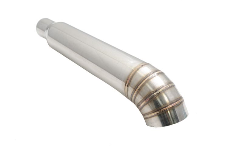 Megan Racing Universal 3 to 4 VIP Exhaust Tips - Single Turn - Down Stainless Tip for an Eye - Catching Upgrade! MR - UT - FD - S4