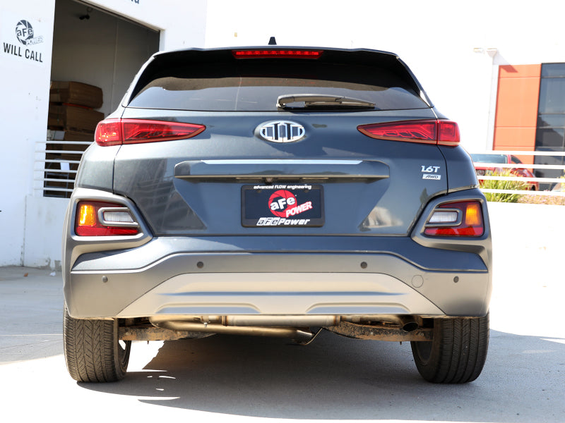 aFe Takeda's High - Performance 2-1/2in 304 SS Axle - Back Exhaust for 2018 - 2023 Hyundai Kona L4 1.6L (t)