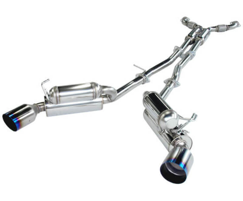 Unleash the Power: HKS 03 - 07 G35 Dual Hi - Power Titanium Tip Catback Exhaust