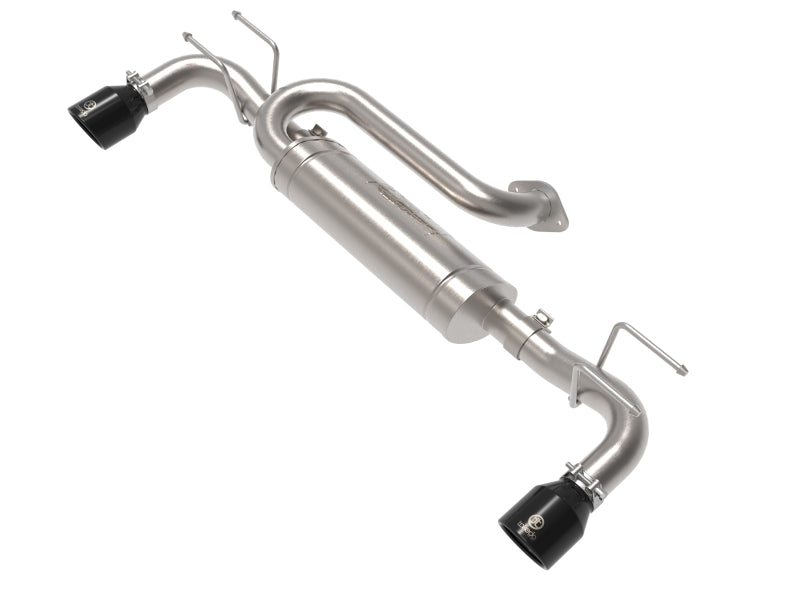 aFe Takeda 304 Stainless Steel Axle-Back Exhaust with Black Tips for 2019 - 2024 Mazda 3 L4 2.5L