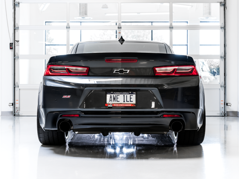 AWE Tuning 16 - 19 Chevrolet Camaro SS Track Edition Axle - back Exhaust with Diamond Black Tips