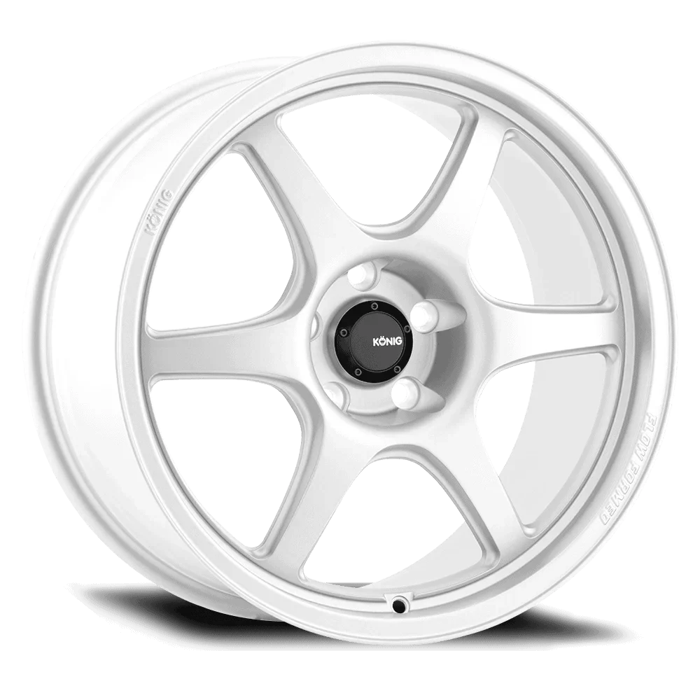 Gorgeous KONIG HEXAFORM 18x8.5 Gloss White Wheels - Transform Your Ride Now!
