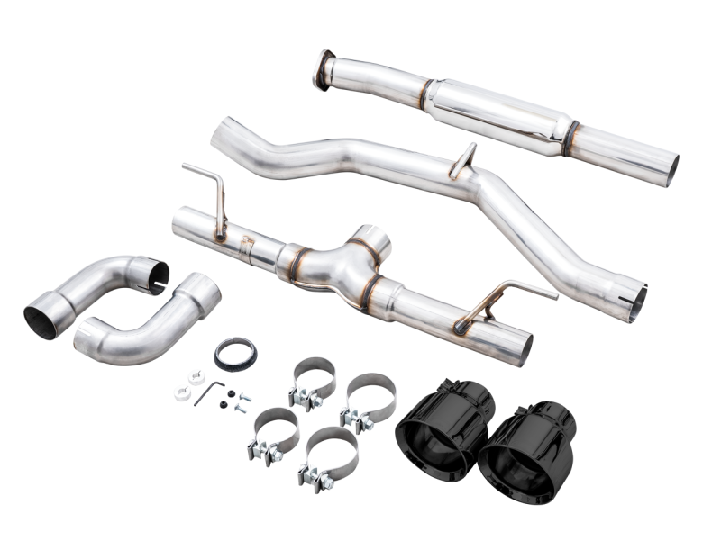 AWE Subaru BRZ / Toyota GR86 / Toyota 86 Track Edition Cat-Back Exhaust - Stunning Diamond Black Tips