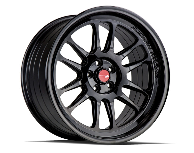 Aodhan AH07 18x8.5 5x114.3 +35 73.1 Gloss Black - Exclusive SET OF 4 Wheels!
