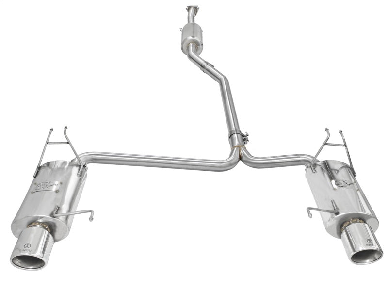 aFe Takeda Premium Exhaust Upgrade: 2.25in to 2in Dia 304SS Cat-Back for 08 - 12 Honda Accord Coupe V6 3.5L