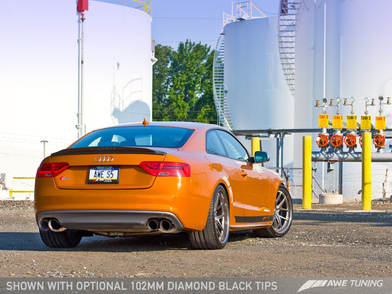 AWE Tuning Audi B8.5 S5 3.0T Touring Edition Exhaust System - Stunning Diamond Black Tips (102mm)