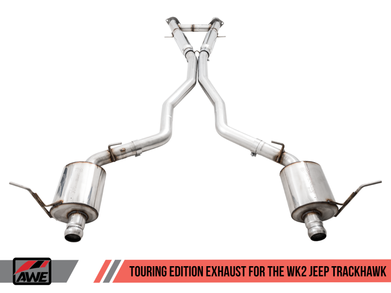AWE Tuning 2020 Jeep Grand Cherokee SRT/Trackhawk Touring Edition Exhaust - Pair with Stock Tips for Ultimate Sound