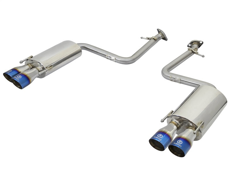 aFe Takeda - Upgrade Your Lexus RC 200T/300/350 with a Stunning 2in. SS Axle - Back Exhaust System and Polished Blue Tips