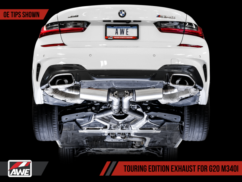 AWE Tuning 2019+ BMW M340i (G20) Touring Edition Non-Resonated Exhaust - Unleash the Power!