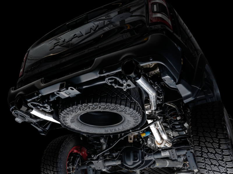 AWE Tuning 2021 - 2024 RAM 1500 TRX 0FG Cat - Back Exhaust with Stunning Diamond Black Tips