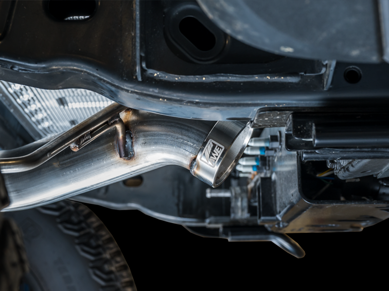 AWE Tuning 2021+ Ford Bronco 0FG Exhaust (No Tips) with Bash Guard - Conquer Any Terrain!