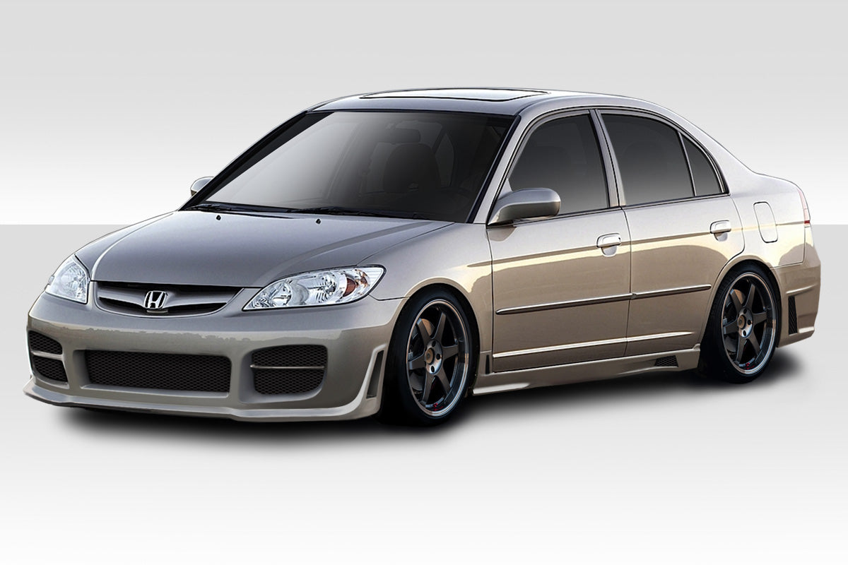 Transform Your 2004 - 2005 Honda Civic 4DR with Duraflex R34 4 - Piece Body Kit!