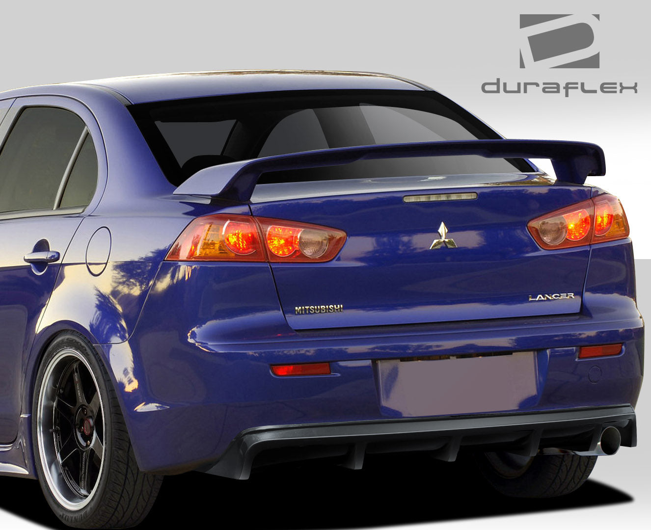 Upgrade Your 2008 - 2017 Mitsubishi Lancer 4DR with Duraflex M Power Rear Diffuser - 1 Piece