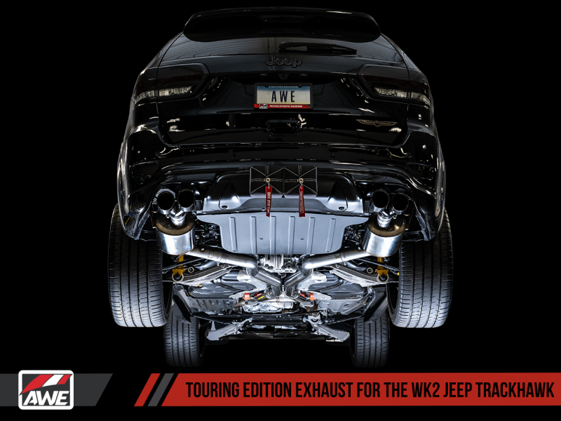 AWE Tuning 2020 Jeep Grand Cherokee SRT/Trackhawk Touring Edition Exhaust - Pair with Stock Tips for Ultimate Sound