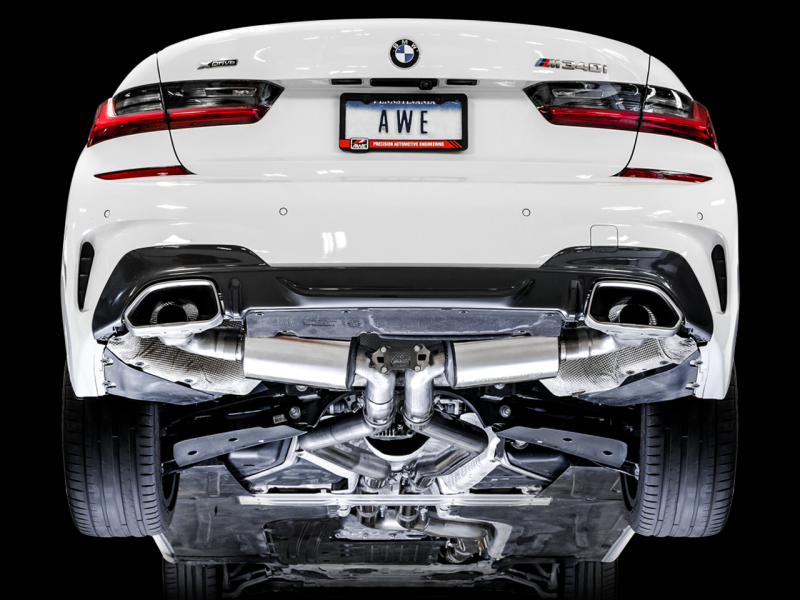 AWE Tuning 2019+ BMW M340i (G20) Touring Edition Non-Resonated Exhaust - Unleash the Power!