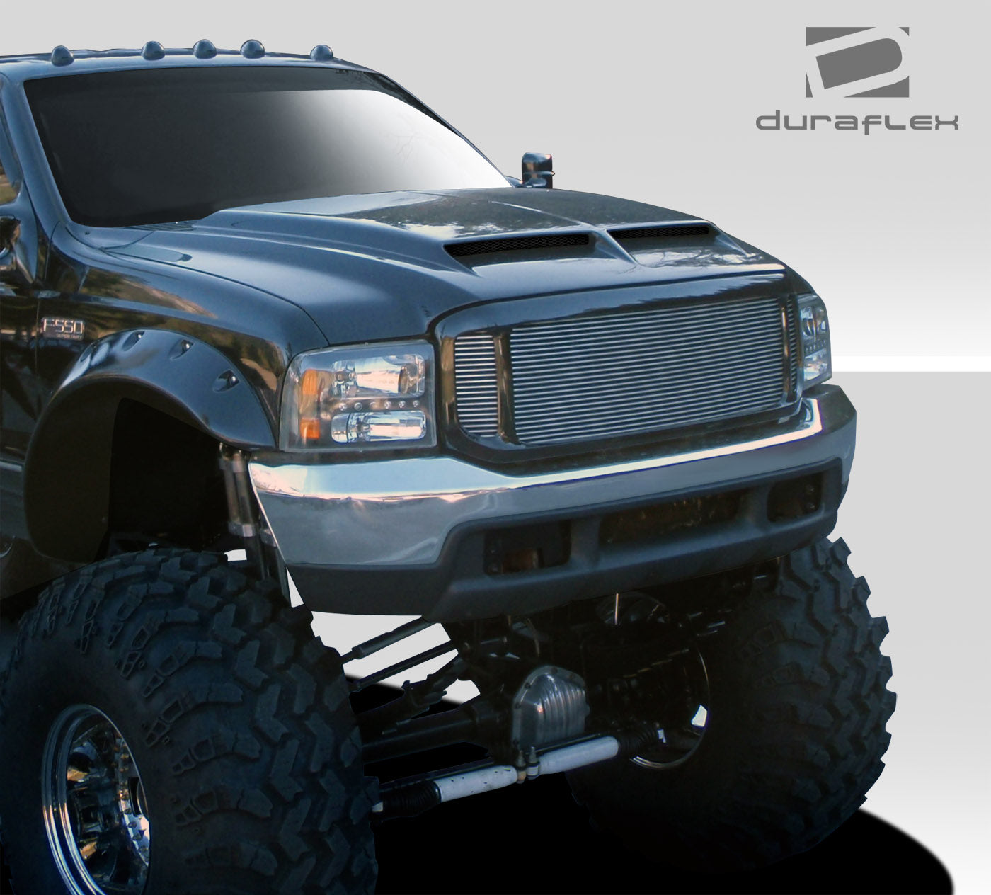 Upgrade Your Ford! 1999 - 2007 Ford Super Duty F250 - F550 / 2000 - 2005 Ford Excursion Duraflex CVX One - Piece Hood