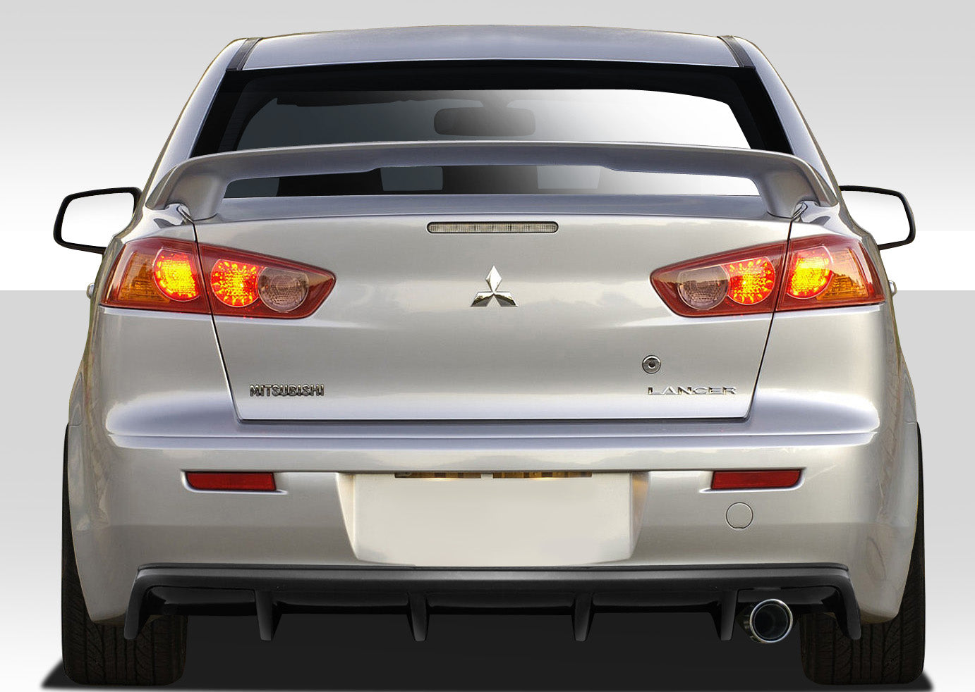 Upgrade Your 2008 - 2017 Mitsubishi Lancer 4DR with Duraflex M Power Rear Diffuser - 1 Piece