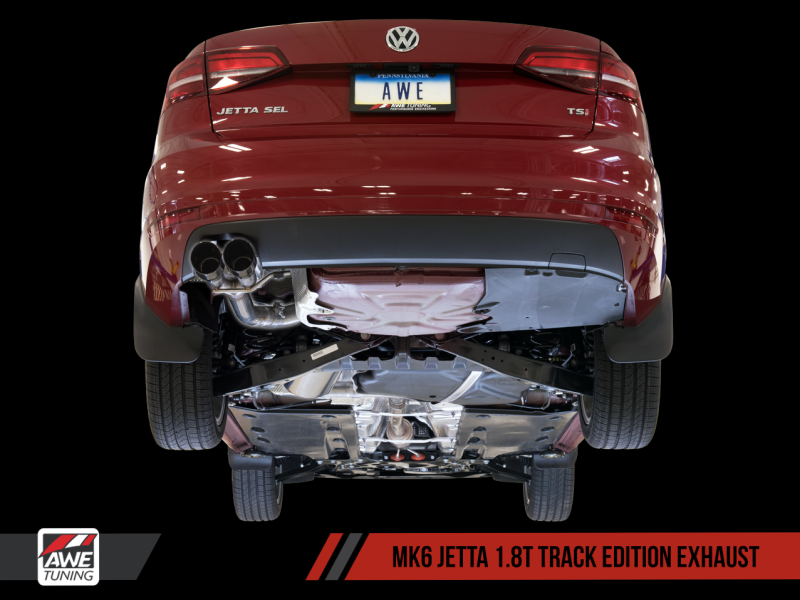 AWE Tuning's Stunning Mk6 GLI 2.0T & Mk6 Jetta 1.8T Track Edition Exhaust with Diamond Black Tips