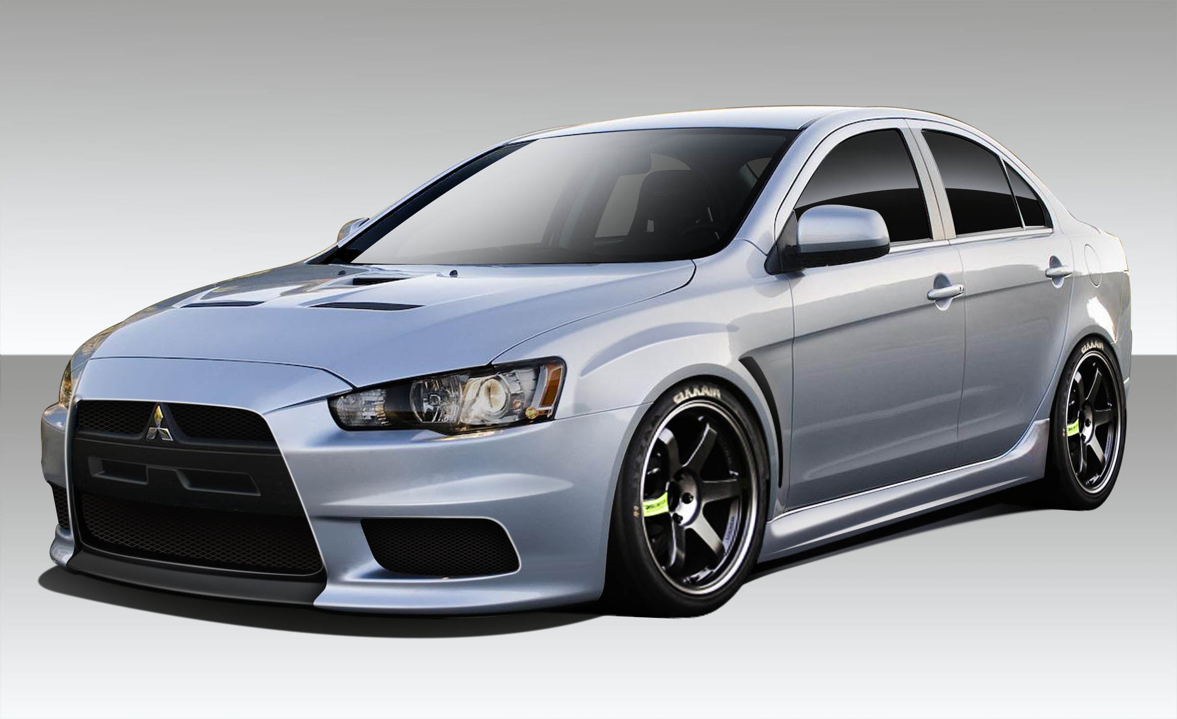 Upgrade Your 2008 - 2017 Mitsubishi Lancer with Duraflex Evo X V3 6 - Piece Body Kit!