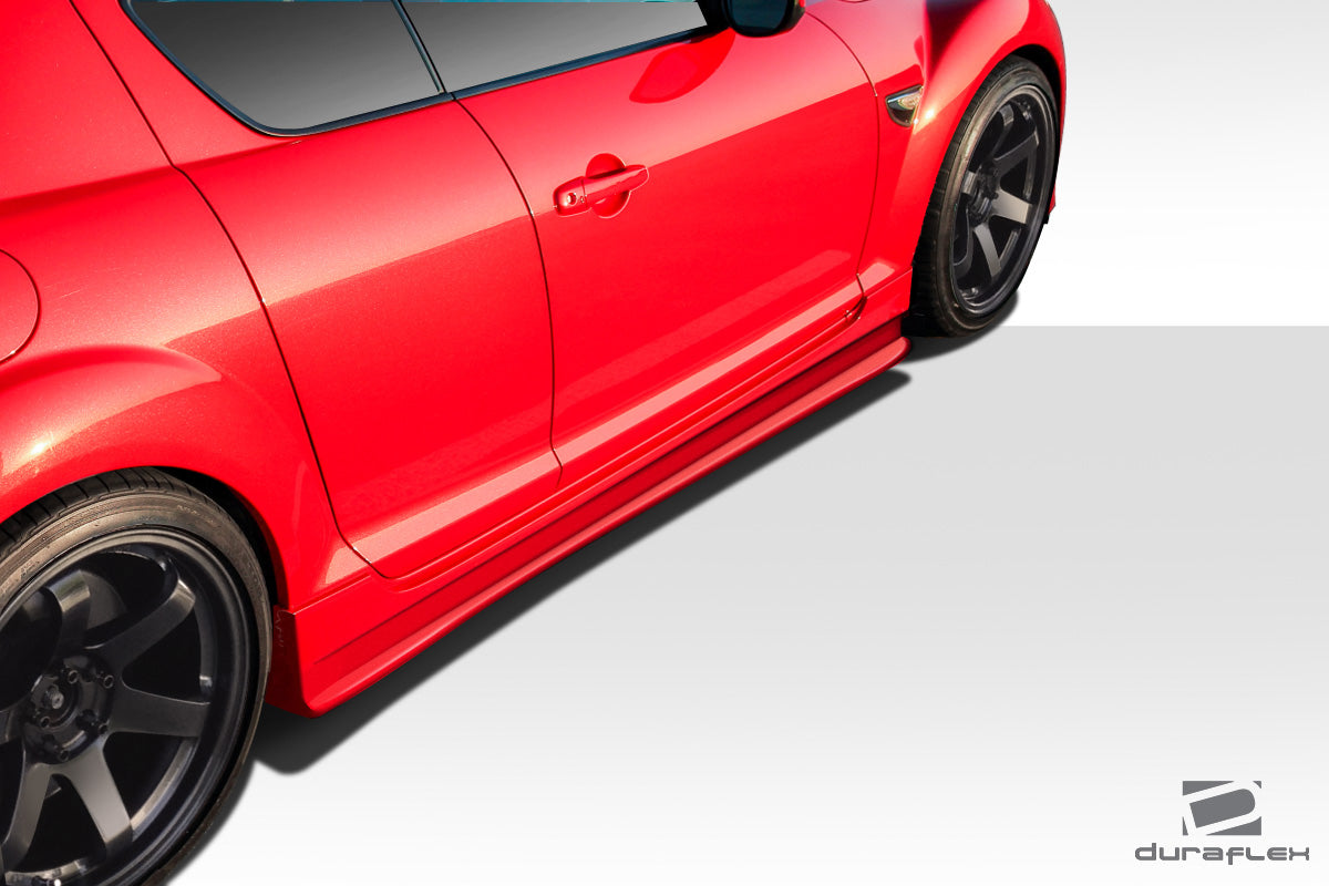 Upgrade Your 2004 - 2011 Mazda RX - 8 with Duraflex Type F Side Skirt Rocker Panels (2 - Piece Set)