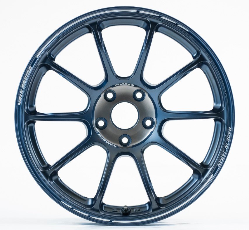 Get Your Hands on Volk Racing ZE40 TIME ATTACK III 17x9.0 5x100 ET44 Wheels - Metallic Blue/Matte Black Clear Set of 4!